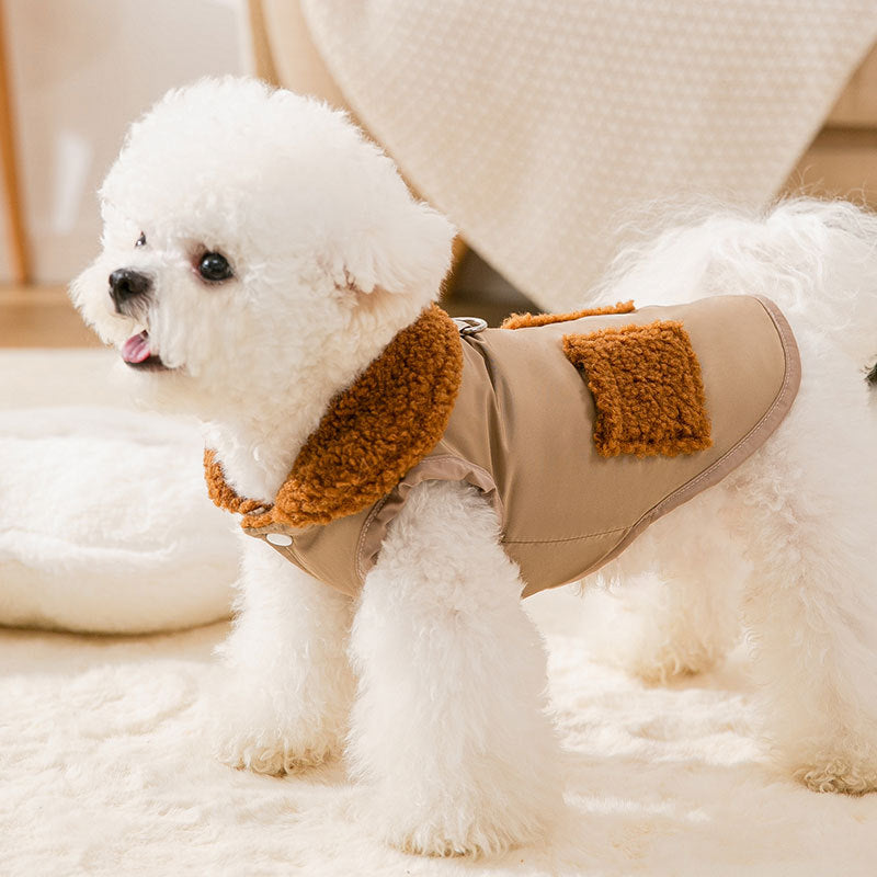 Dog Puppy Clothes Korean Style Coffee Sweater Fit Small Dog Pet Cat Autumn &Winter Pet Cute Costume Dog Cloth Coat Pets dealsniper-net