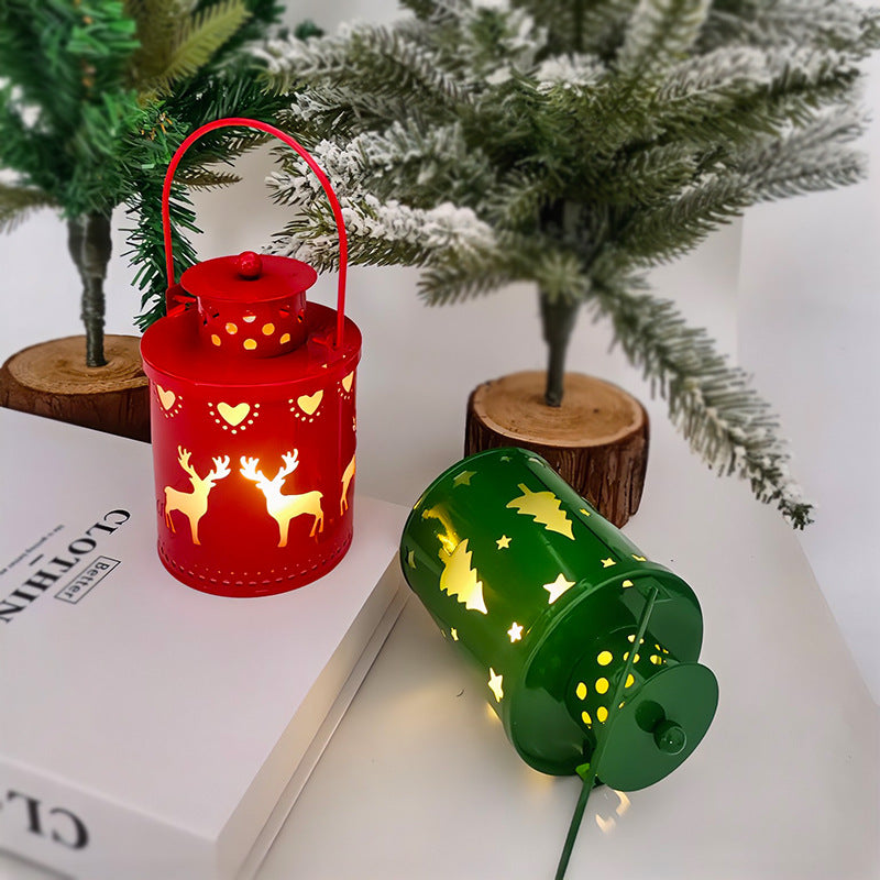 Christmas Candle Lights LED Small Lanterns Wind Lights Electronic Candles Nordic Style Creative Holiday Decoration Decorations Holidays dealsniper-net