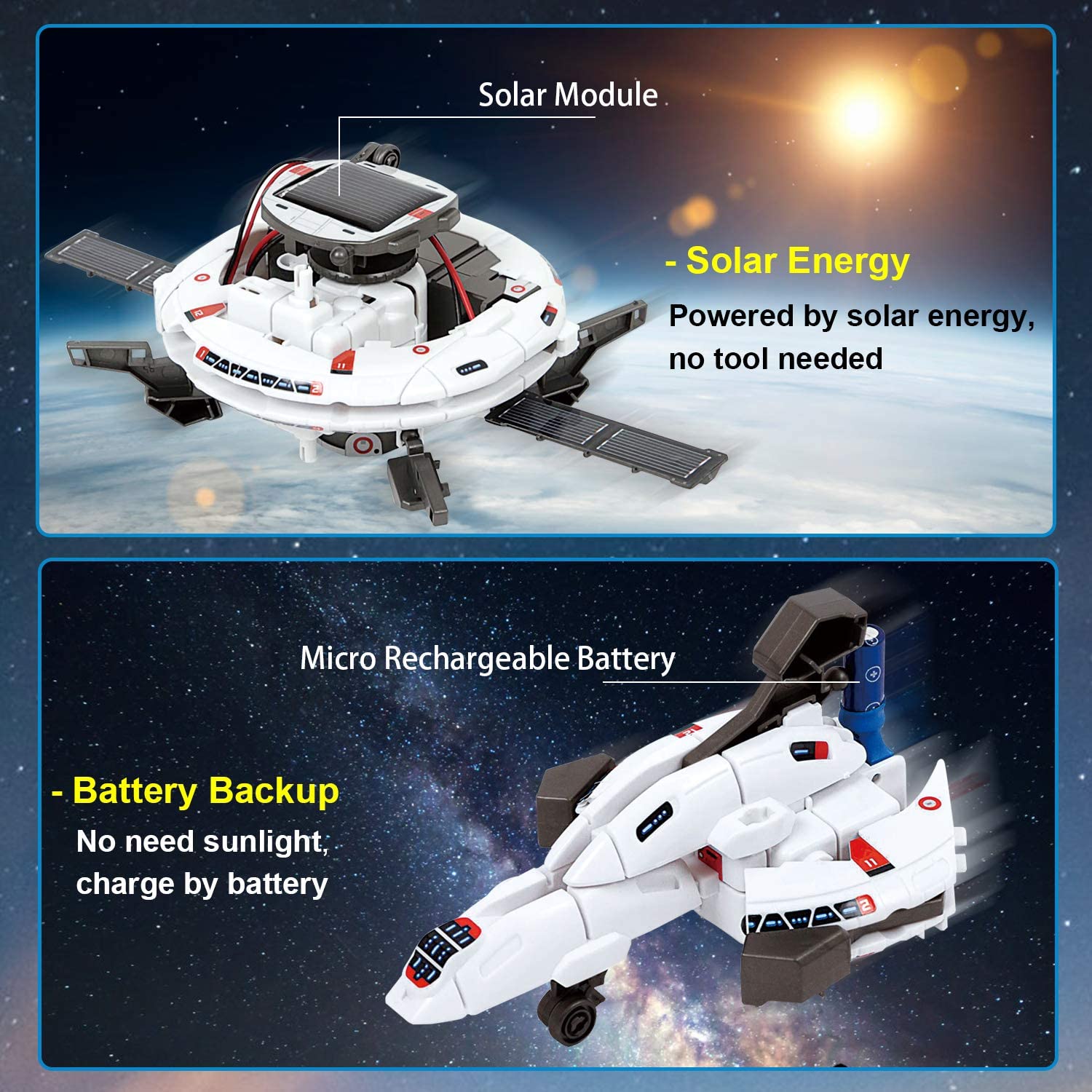 Solar Robot Toys Educational Scientific Fantasy Toy for Children Kids dealsniper-net