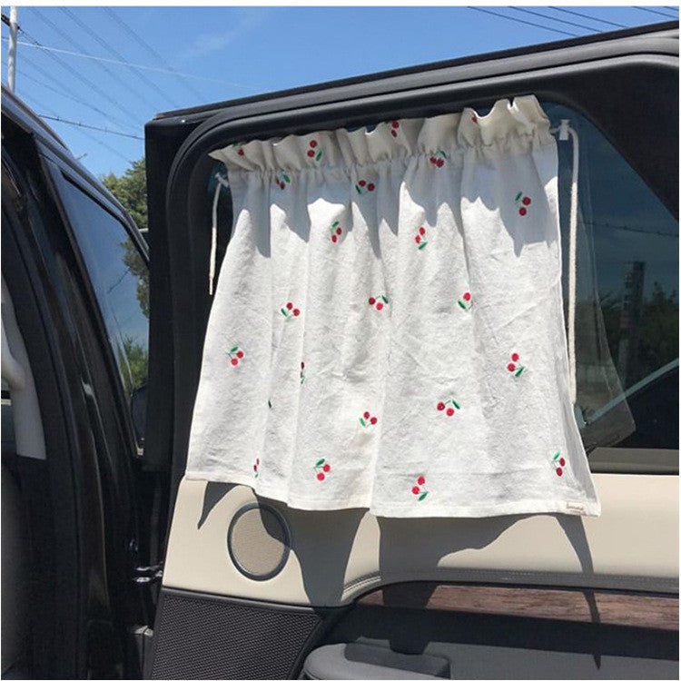 Pastoral Style Korea's New Car Curtains Vehicle Gym From House I