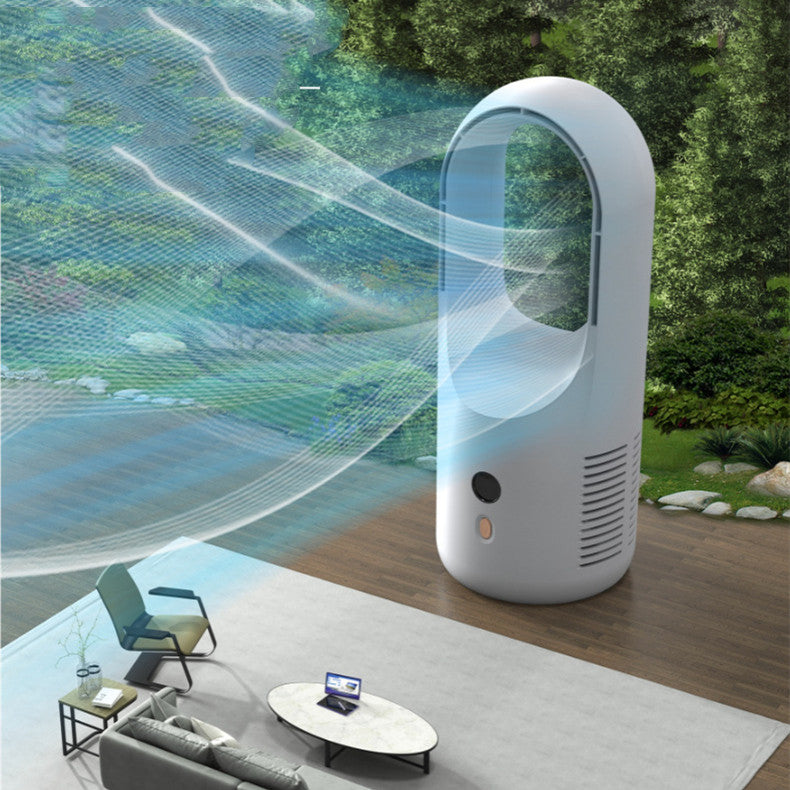 Electric Bladeless Fan Cooler Desktop Portable Usb Rechargable House DealSniper.net