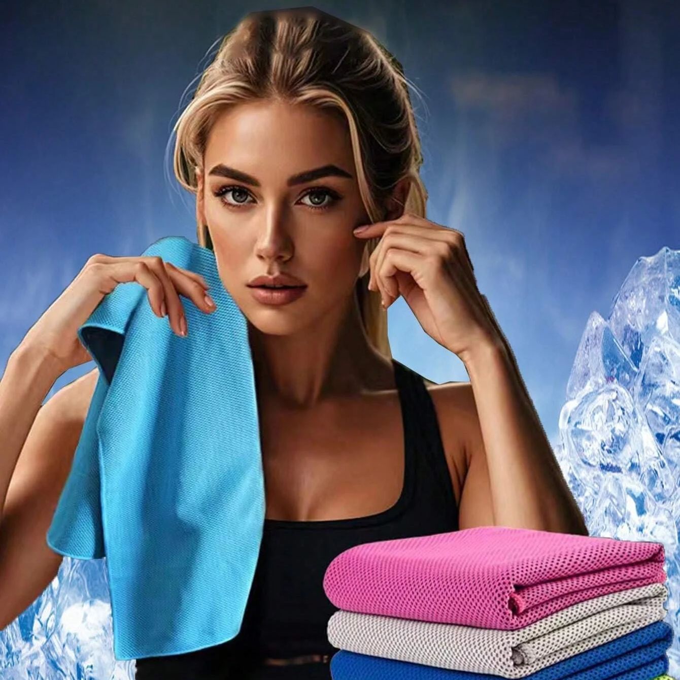 Sports Towel Physical Cooling Microfiber Instant Cool Ice Sports Gym From House