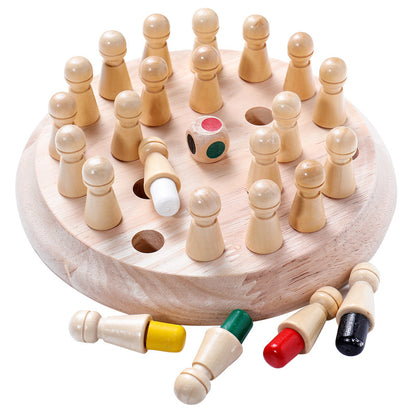 Children's Wooden Educational Toys Memory Chess Kid Kids DealSniper.net