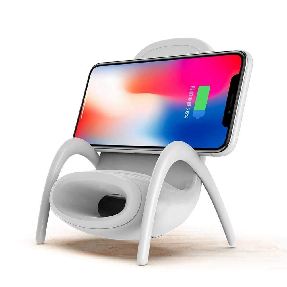 Chair amplifier wireless charger Gadgets dealsniper-net White One size