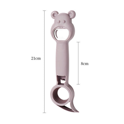 Four-in-one Beverage Bottle Opener Household Canning Can Opener Kitchen DealSniper.net Dark red