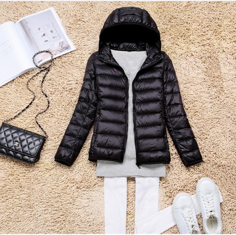Women's Autumn And Winter Slim Slim Down Jacket Women DealSniper.net Black 2XL