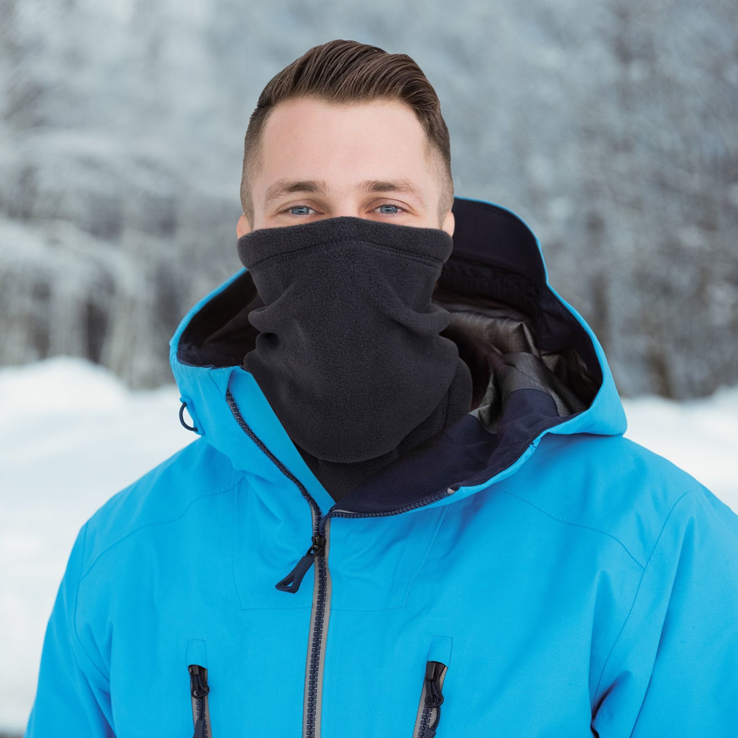 Winter Windproof Scarves Fleece Tube Scarf Mask Soft Half Face Cover SKi Snowboard Neck Warmer Gaiter Fashion Women Men Winter Fleece Face Mask Scarf Balaclava Neck Warmer Men dealsniper-net