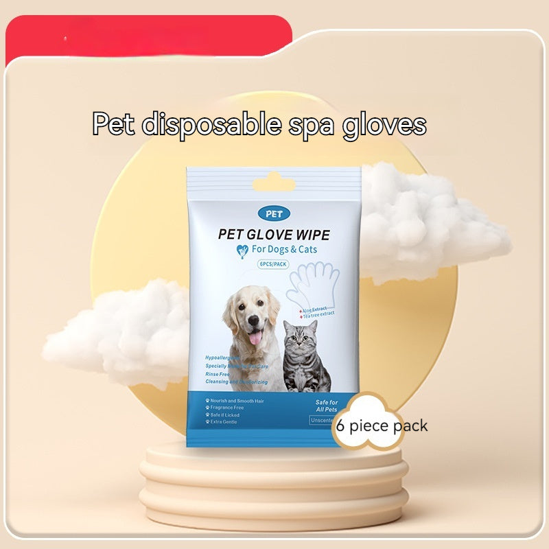 Pet Disposable Gloves Cat Dog Cleaning Dry Cleaning Pets dealsniper-net Extra Thick Disposable Gloves