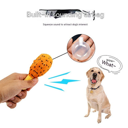 Plush Food Leakage Puzzle Simulation Chicken Leg Pets DealSniper.net