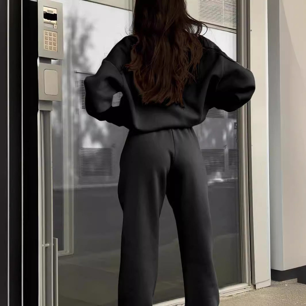 Long-sleeved Sports Sweatshirt Suit Fashion Stand-up Collar Women DealSniper.net