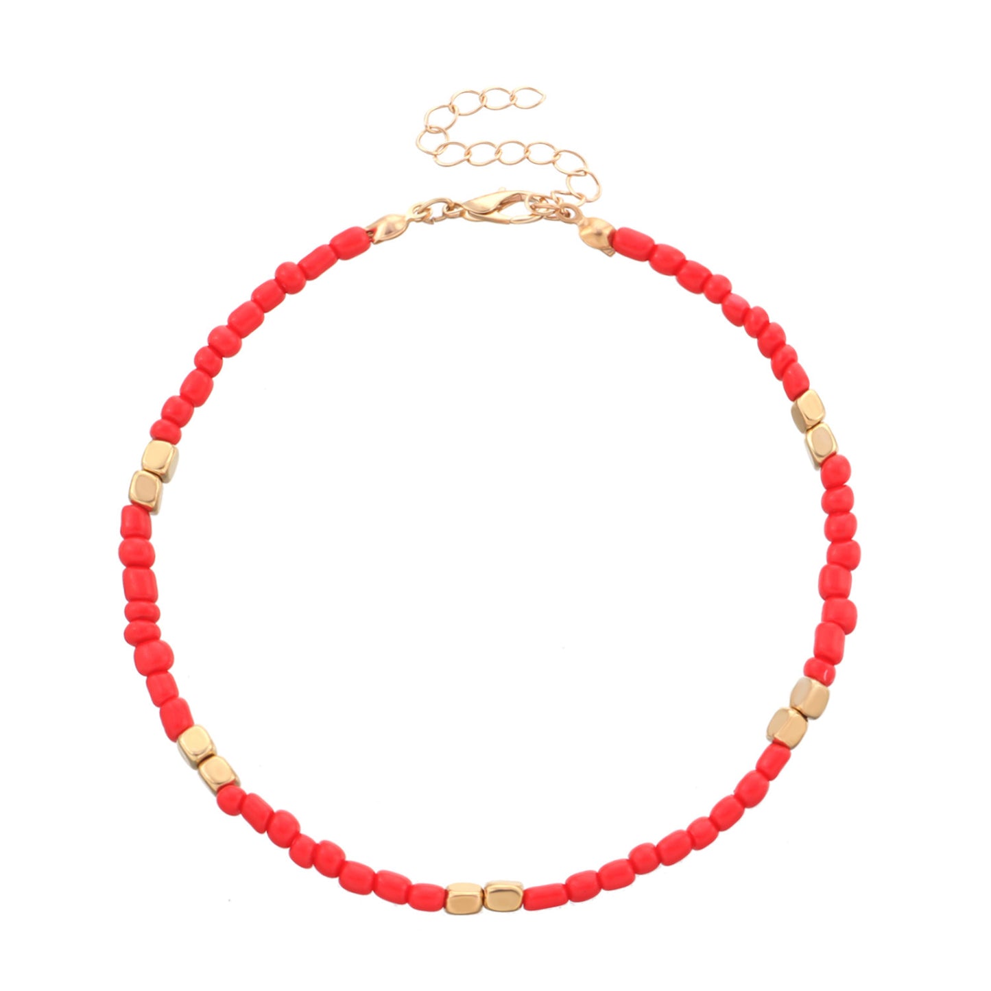 New Golden Rice Bead Beach Anklet Women Jewelry Gym From House Red