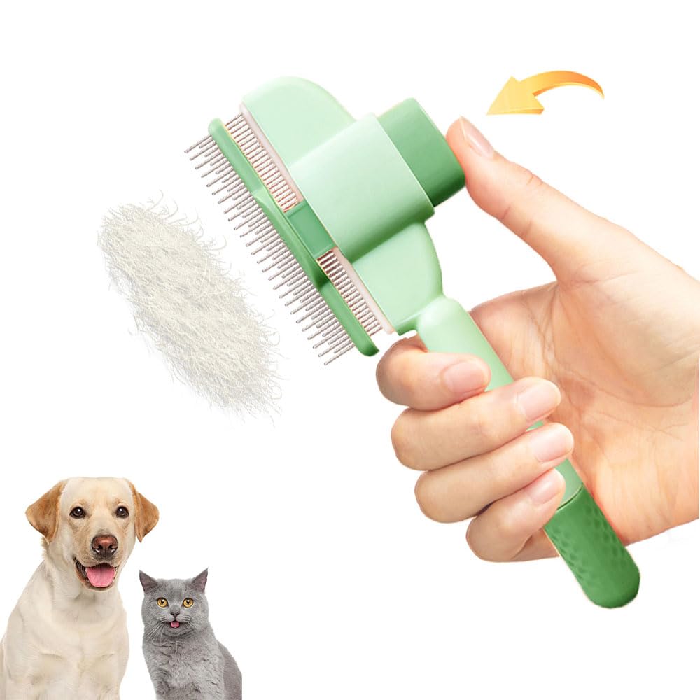Professional Pet Comb For Dogs And Cats With Release Button Pets Gym From House