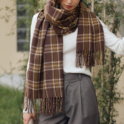 Women's New Line Printed Cashmere Scarves Women Gym From House