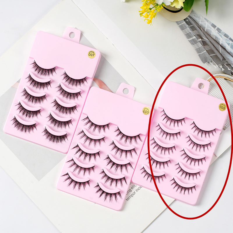 5 Pairs Manga Lashes New Arrival Anime Cosplay Natural Wispy