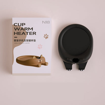 Coaster Insulation Base USB Gift Smart Constant Warm Coaster Kitchen DealSniper.net Black USB