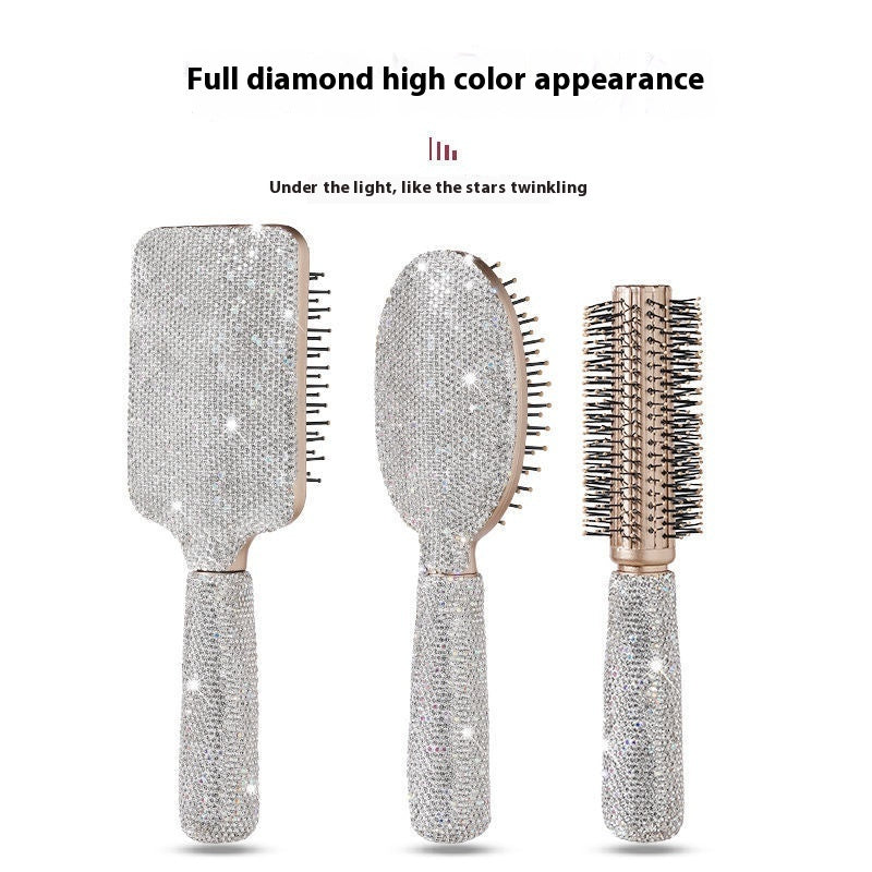 Diamond-encrusted Air Cushion Comb Anti-static Airbag Massage Comb Beauty dealsniper-net