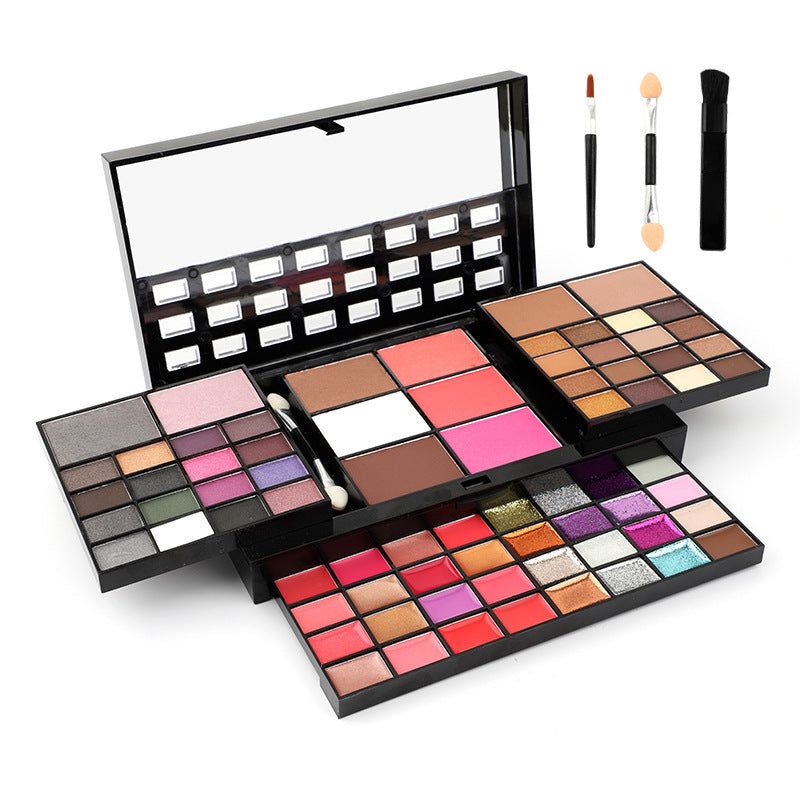 74 Colors Makeup Set Lip Gloss Blush Eyeshadow Highlight Beauty DealSniper.net A