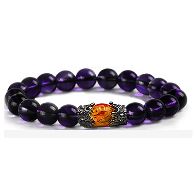 Obsidian Tiger eye White-barked Pine Vintage Bracelet Jewelry Gym From House Amethyst