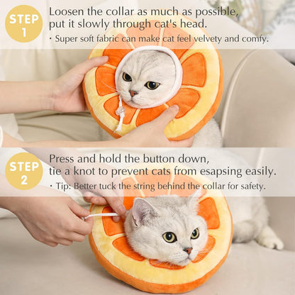 Cute Cat Collar Cone For Recovery After Surgery Pets dealsniper-net