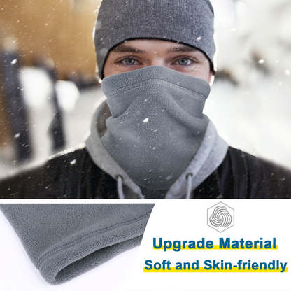 Winter Windproof Scarves Fleece Tube Scarf Mask Soft Half Face Cover SKi Snowboard Neck Warmer Gaiter Fashion Women Men Winter Fleece Face Mask Scarf Balaclava Neck Warmer Men dealsniper-net