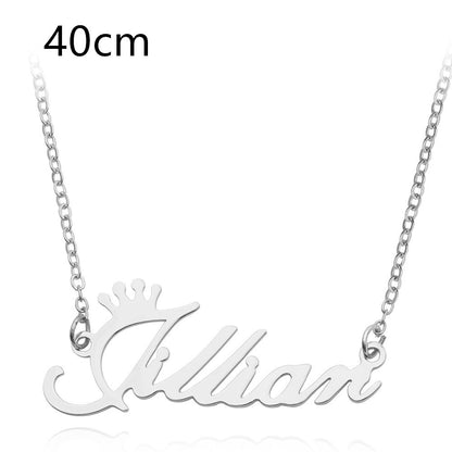 Necklace Alloy Pendant Font Fascinating Pendant Custom