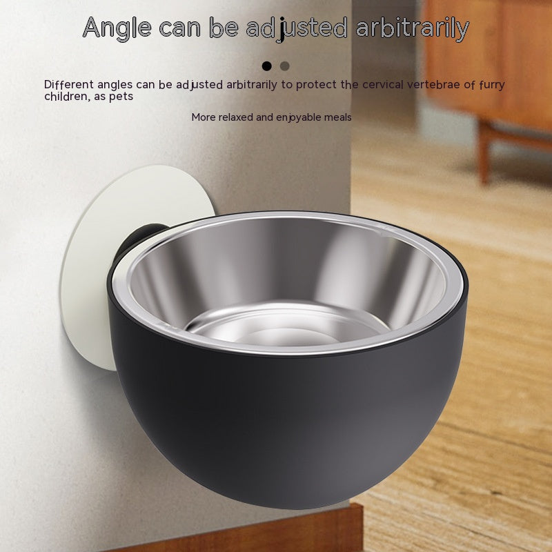 Magnetic Pet Bowl Cat Feeder Dog Foodbowl Pet Products Pets dealsniper-net Black