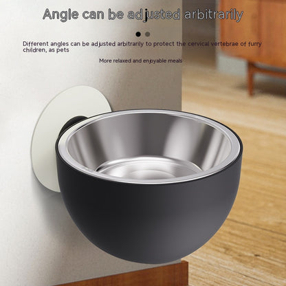 Magnetic Pet Bowl Cat Feeder Dog Foodbowl Pet Products Pets dealsniper-net Black