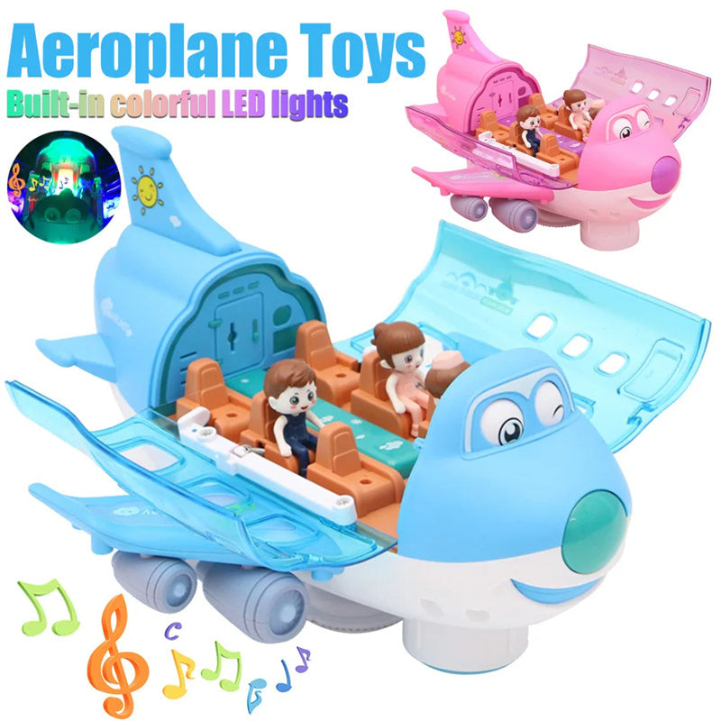 360 Rotating Electric Plane Airplane Toys For Kids Bump Kids dealsniper-net