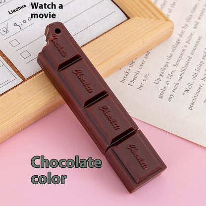 Creative Chocolate Ballpoint Pen Cartoon Gadgets dealsniper-net Bullet Type0.5 Brown Chocolate Ballpoint Pen