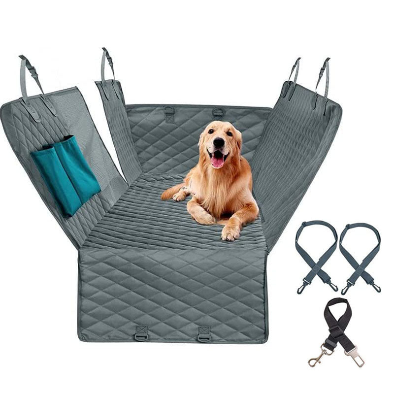 Pet Car Travel Rear Seat Cushion Dog Travel Toilet Pets dealsniper-net Green with seat belt