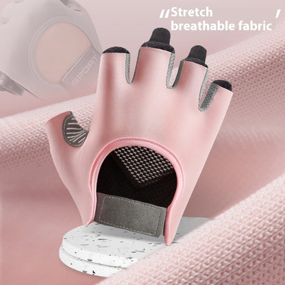 Women's Half Finger Training Thickened Liquid Silicone Fitness Gloves Sports Gym From House