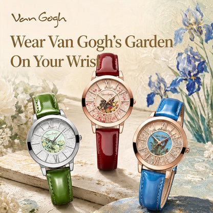 Van Gogh Women's Artistic Quartz Watch Leather Strap Jewelry DealSniper.net