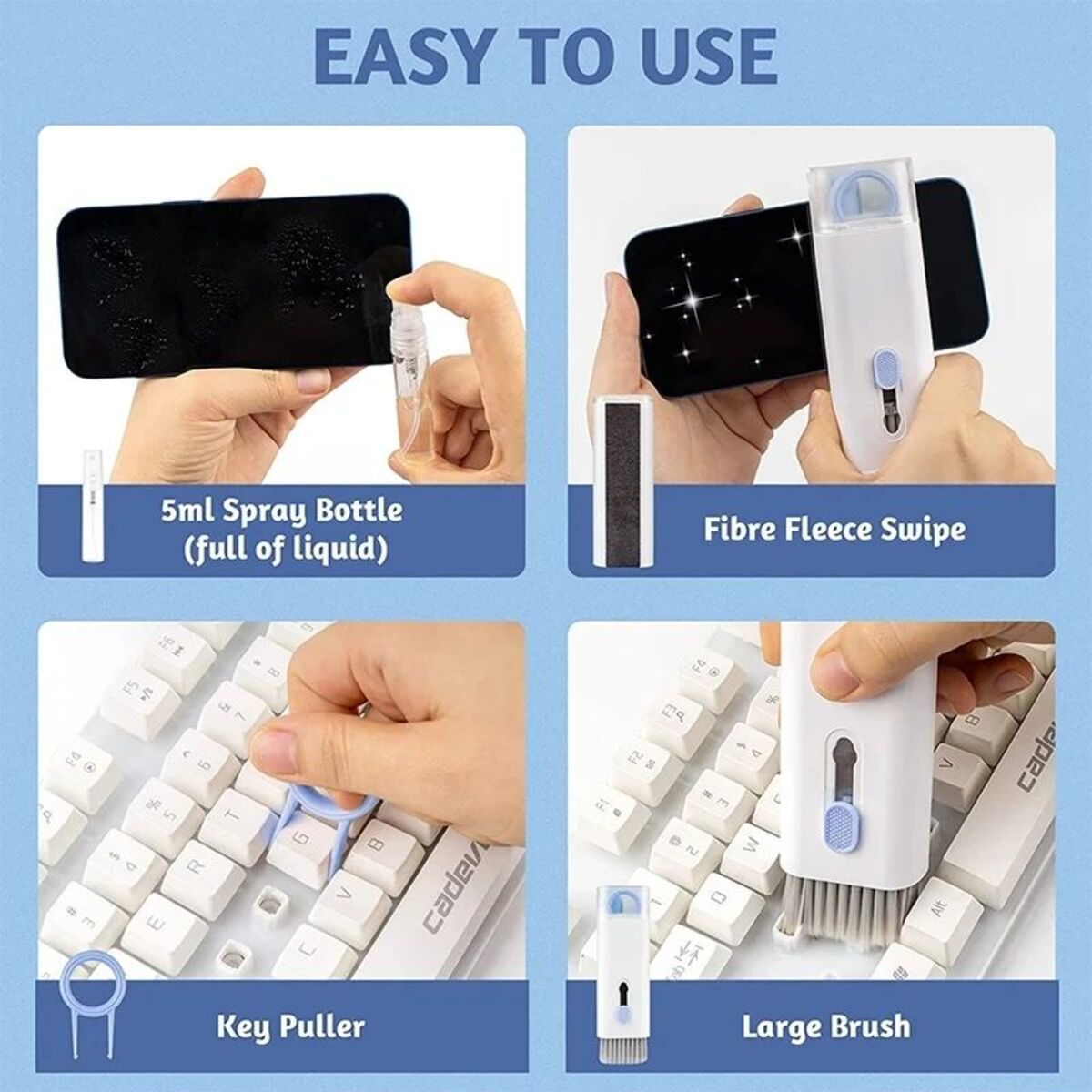 7 In 1 Computer Keyboard Cleaner Brush Kit Electronics dealsniper-net