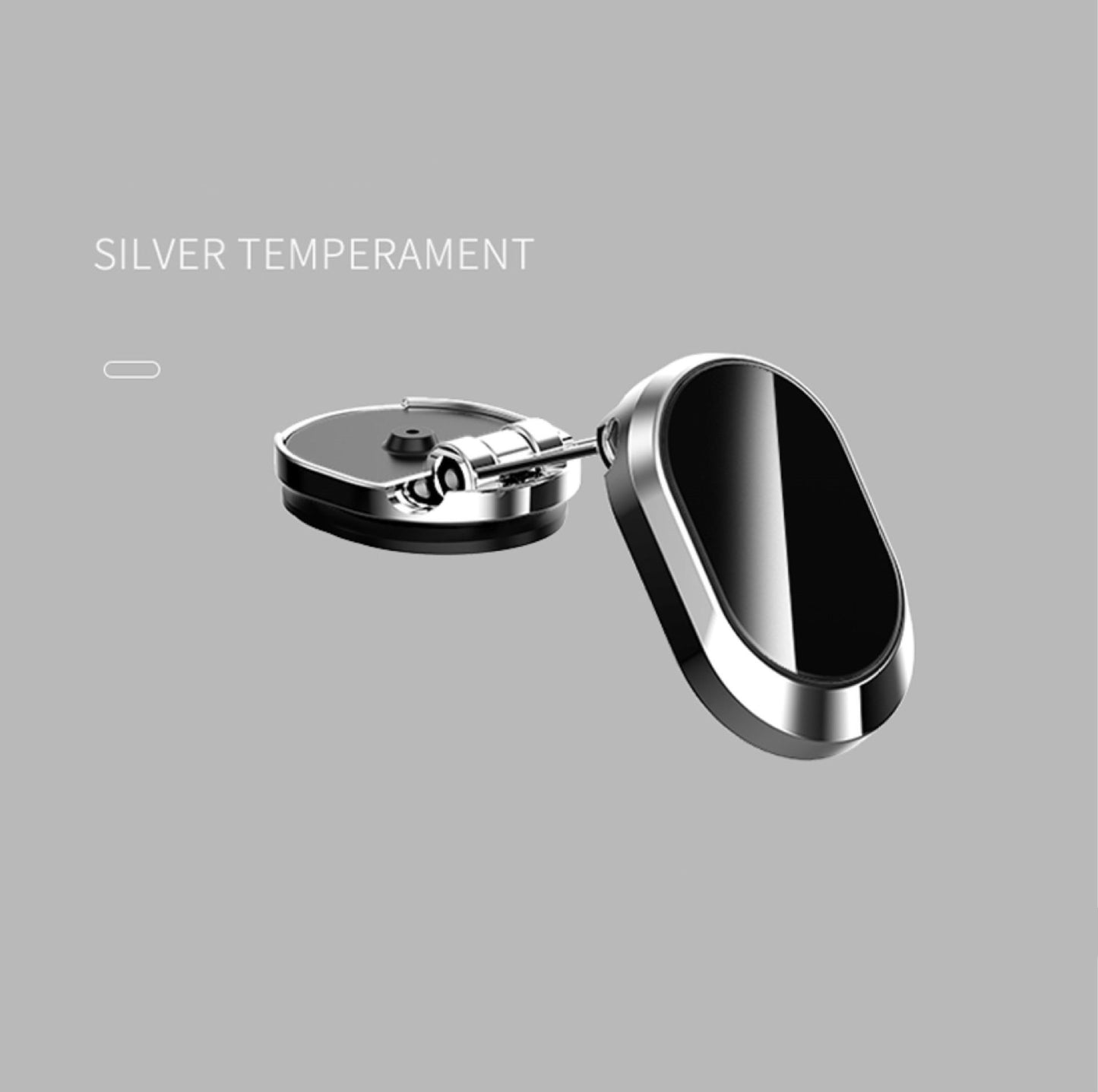 Car Fashion Folding Magnetic Phone Holder Vehicle dealsniper-net Silver 1PC