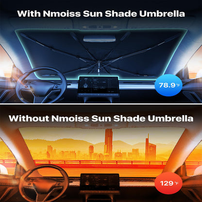 Windshield Sun Shade Umbrella For Car Spring Structure Edge Vehicle dealsniper-net