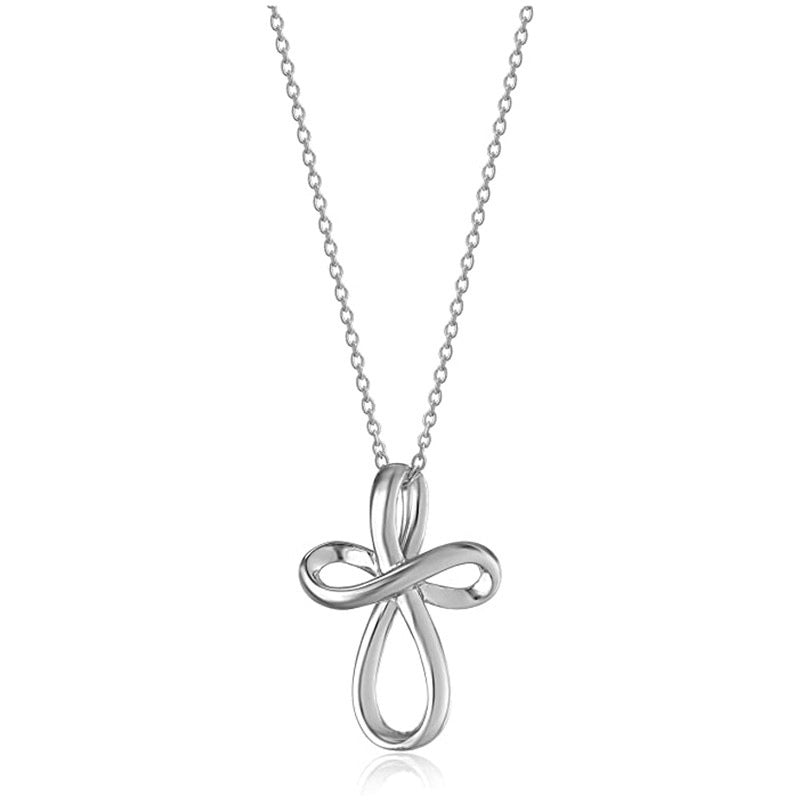 Simple Cross Hanging Clavicle Chain Necklace Jewelry dealsniper-net