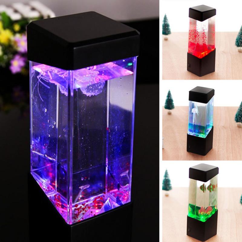 Colorful LED jellyfish night light Home Decor dealsniper-net