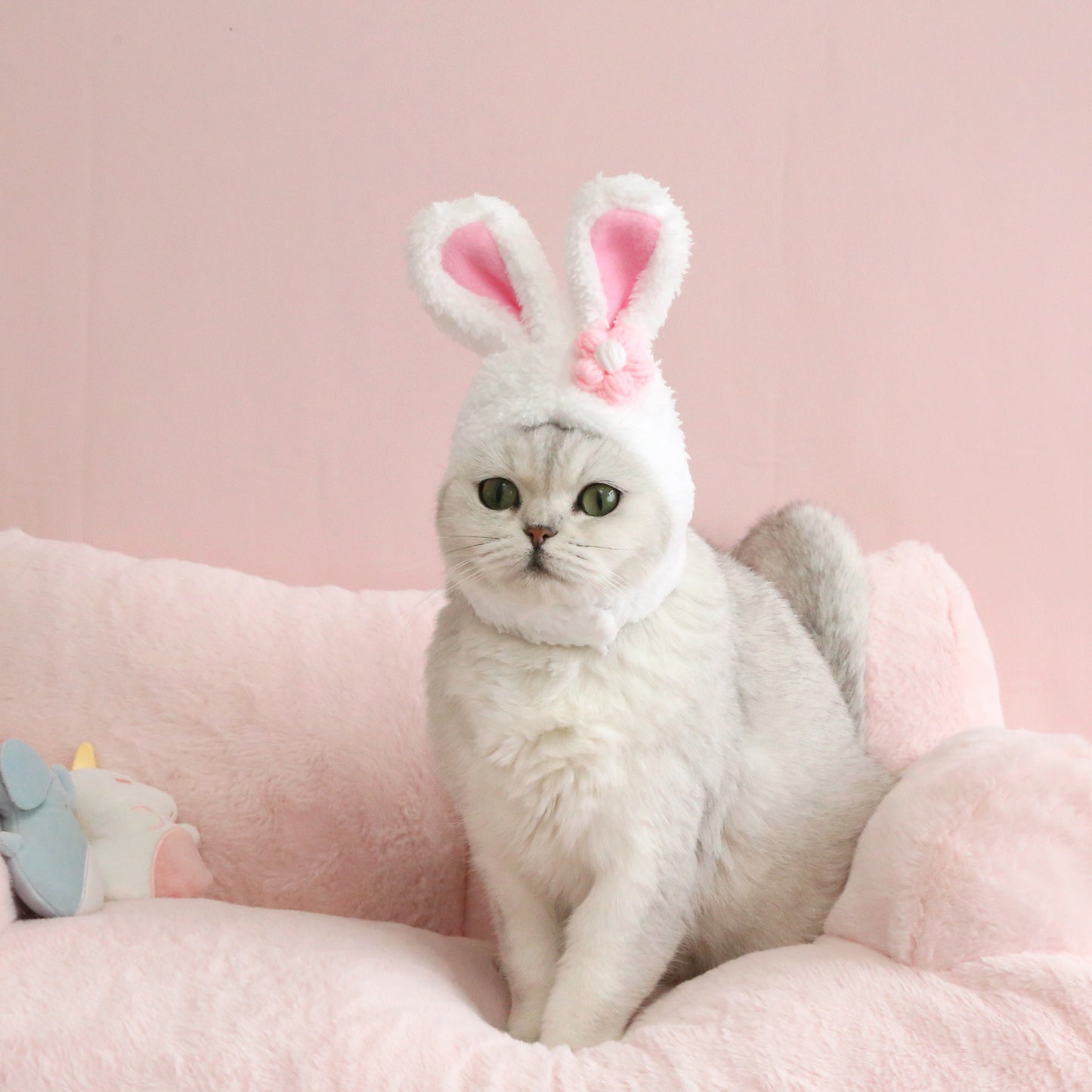 Plush Cartoon Cat Dog Rabbit Ears Cute Easter Decoration Hat Head Cover Pets Products Pets dealsniper-net