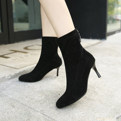 women winter Ankle High new elastic boots Women Gym From House