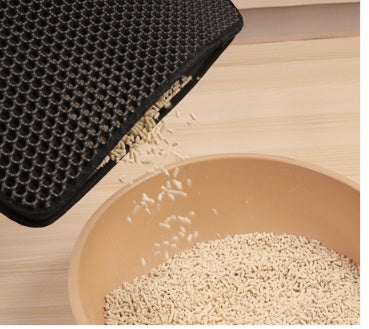 Pet Cat Litter Mat Pet Supplies EVA Double Cat Litter Mat Pets Gym From House