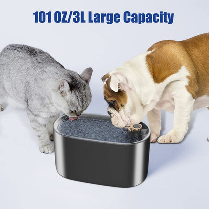 3L Cat Water Fountain Filter Automatic Drinker For Pet Pets dealsniper-net