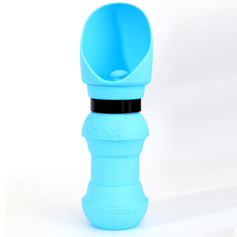 New Portable Silicone Folding Cups Pets dealsniper-net Light Blue 550ML