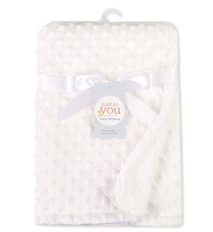 Polar Dot Baby Blanket Blanket Newborn Baby Swaddle Wrap Kids dealsniper-net white 102x76cm