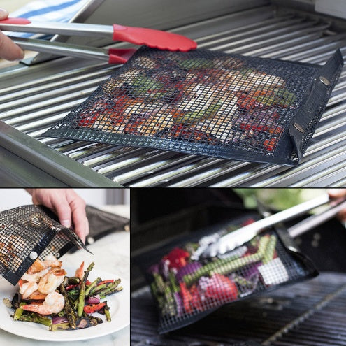 Reusable BBQ Grill Mesh Bag Non-stick Barbecue Isolation Pad Kitchen dealsniper-net