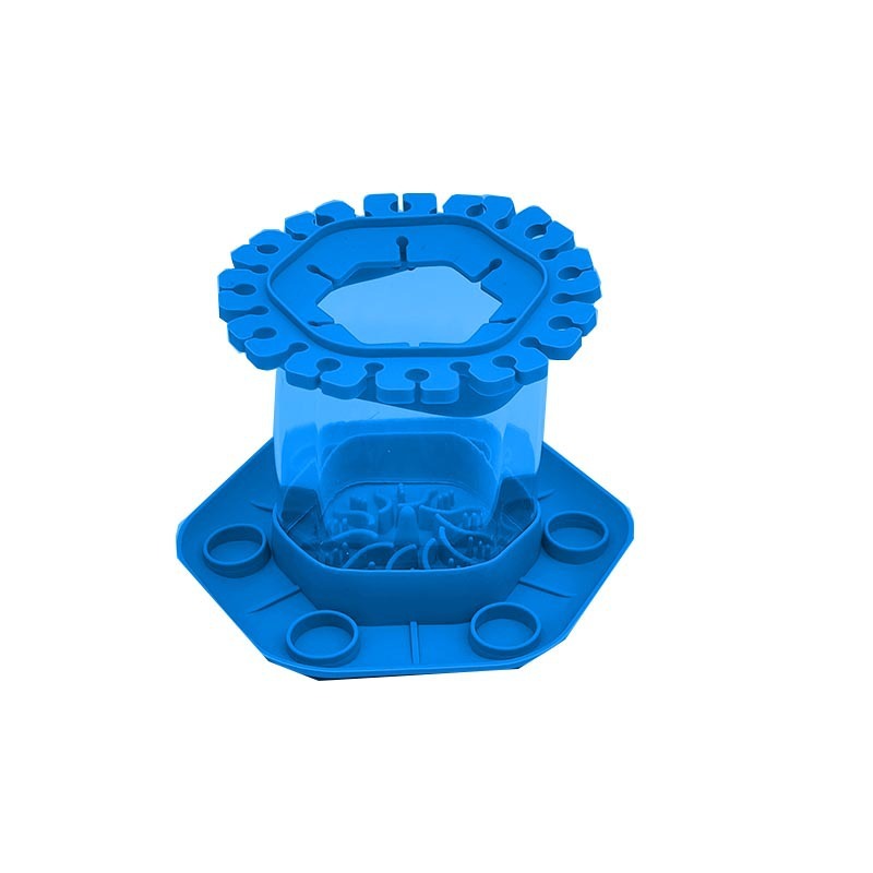 Brush Cleaning Device Hexagonal Children Graffiti Paint Tool Kids DealSniper.net Blue