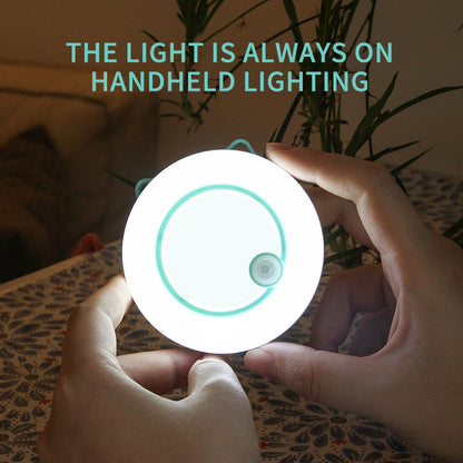 Human Body Induction Light LED Small Night Light Charging Home Decor Gym From House COB white light