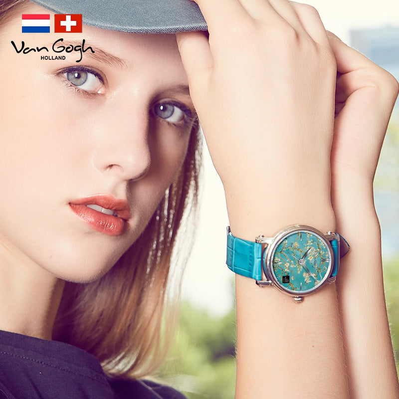 Van Gogh Almond Blossom Series Women's Quartz Watch Jewelry DealSniper.net