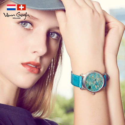 Van Gogh Almond Blossom Series Women's Quartz Watch Jewelry DealSniper.net