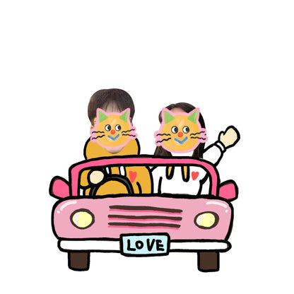 Acrylic Photo Cartoon Key Button Pendant Ornaments Gadgets DealSniper.net Drive A Car