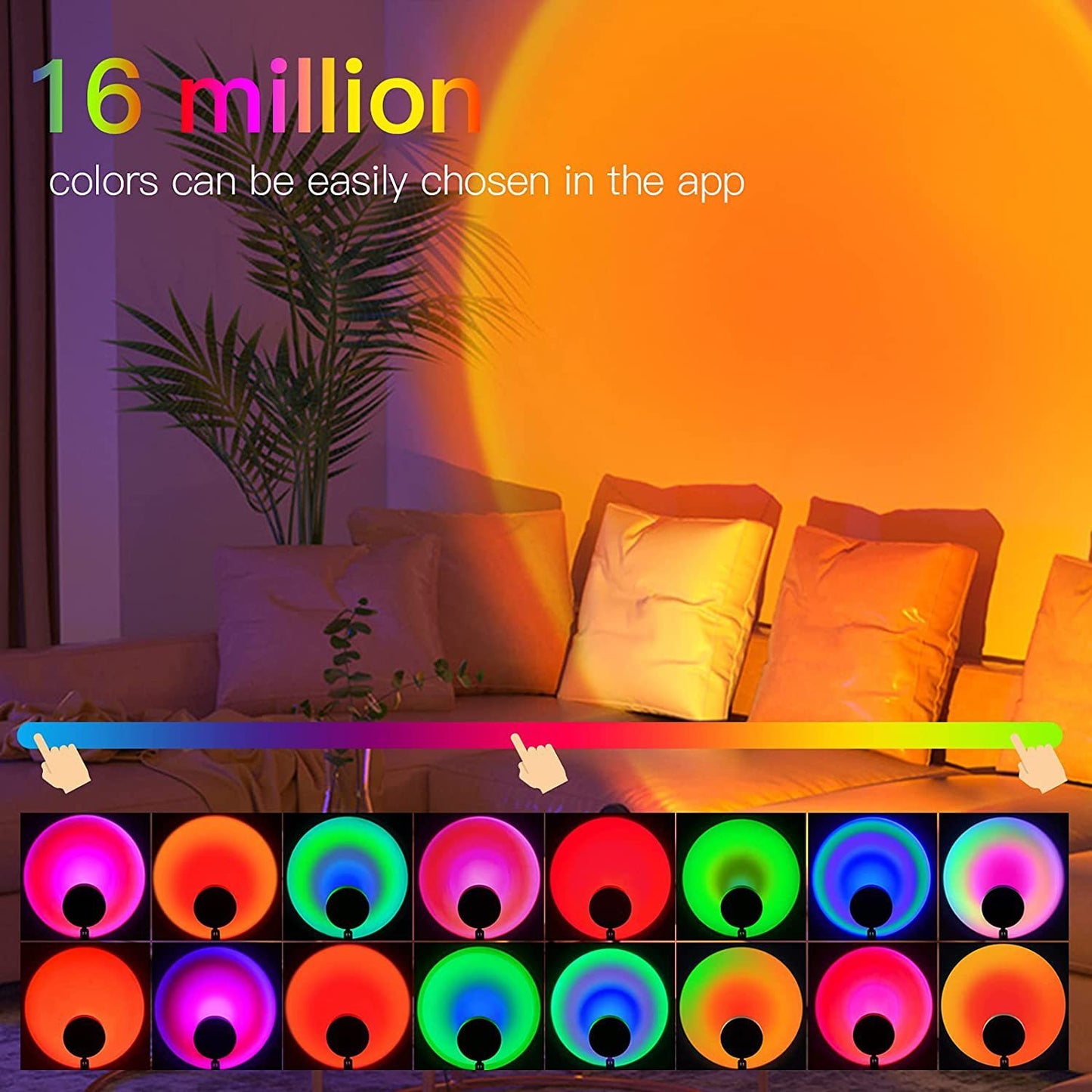 APP Remote Control RGB Floor Atmosphere Lamp House dealsniper-net